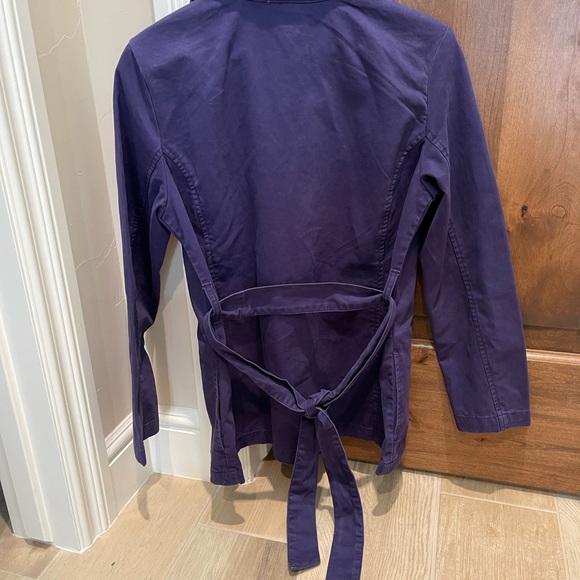 Levi’s Purple belted peacoat Sz M… - Picture 2 of 9